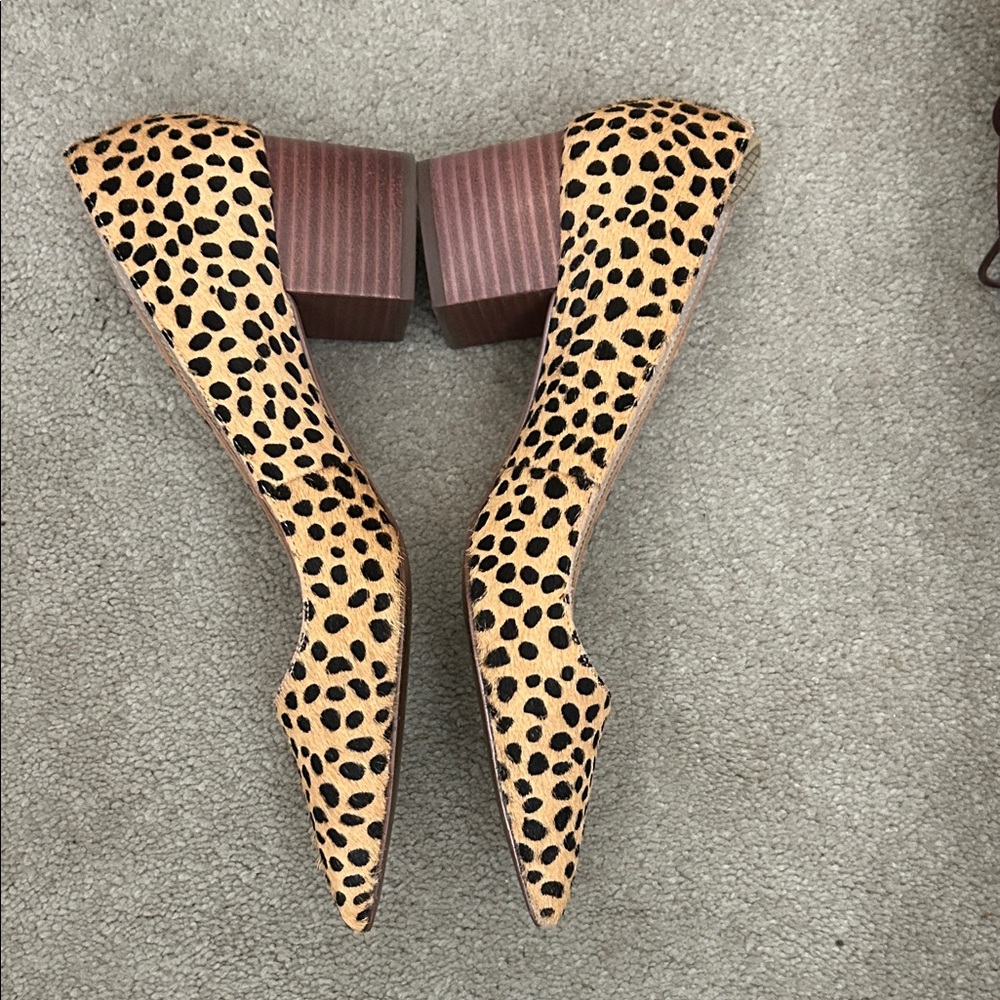 Sole Society Tan and Black Leopard Heels - Picture 2 of 3